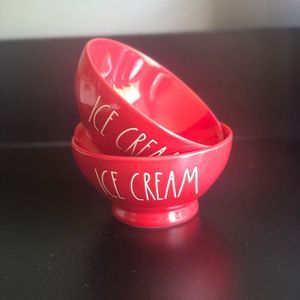 Rae Dunn Set of 2 Ice Cream Bowls